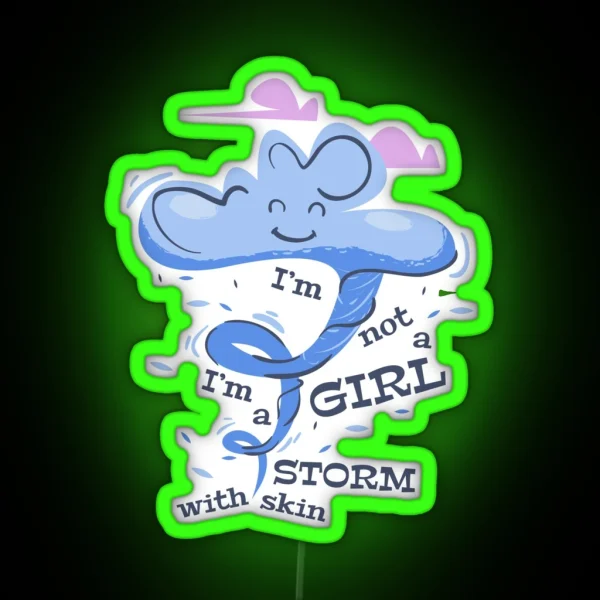 Geeky Girl RGB Neon Sign
