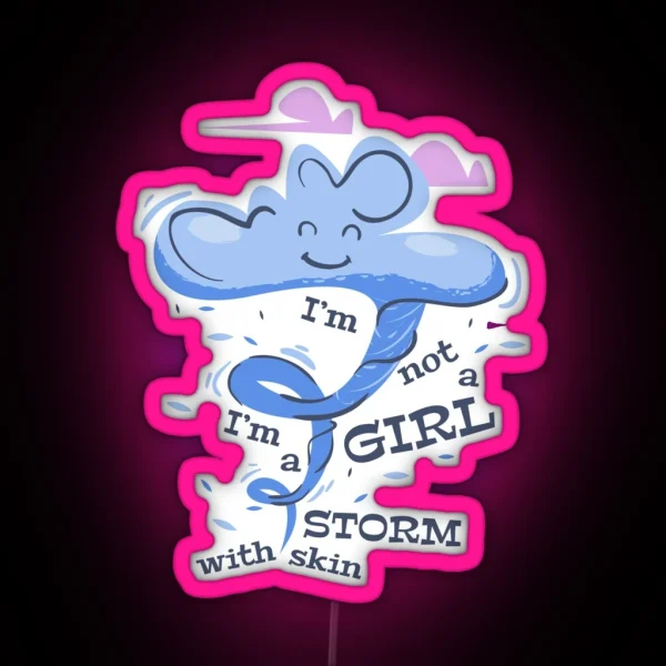 Geeky Girl RGB Neon Sign