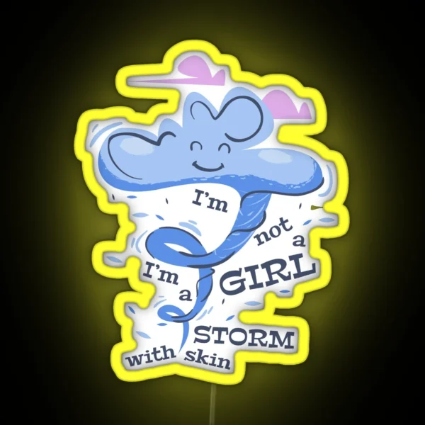 Geeky Girl RGB Neon Sign
