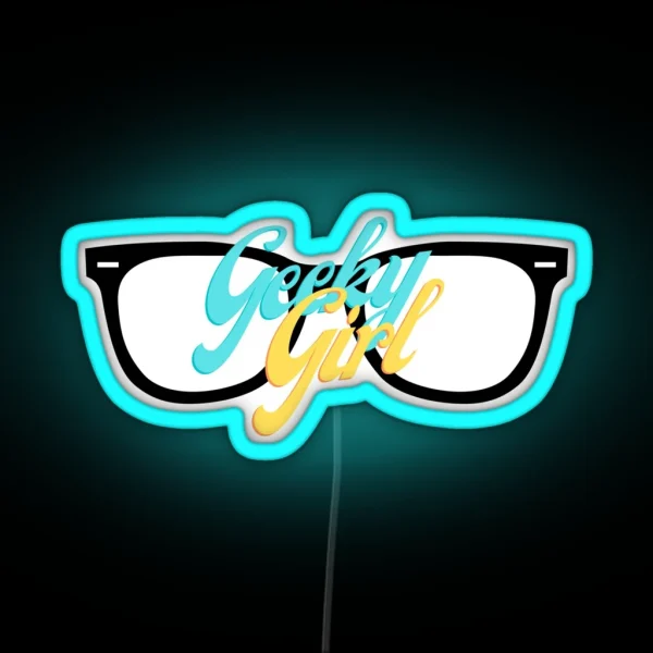Geeky Girl RGB Neon Sign