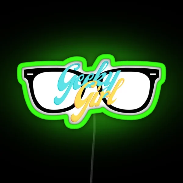 Geeky Girl RGB Neon Sign