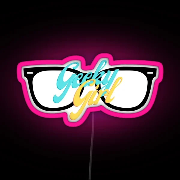 Geeky Girl RGB Neon Sign