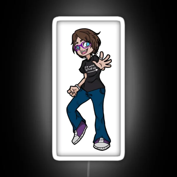 Geeky Girl RGB Neon Sign