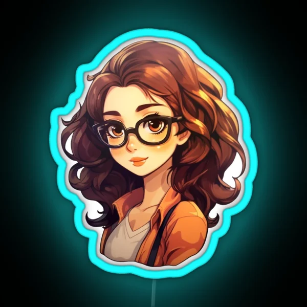 Geeky Girl RGB Neon Sign