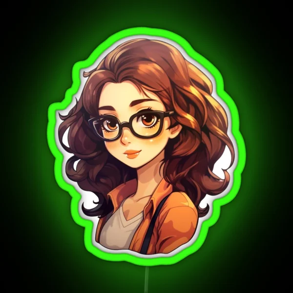 Geeky Girl RGB Neon Sign