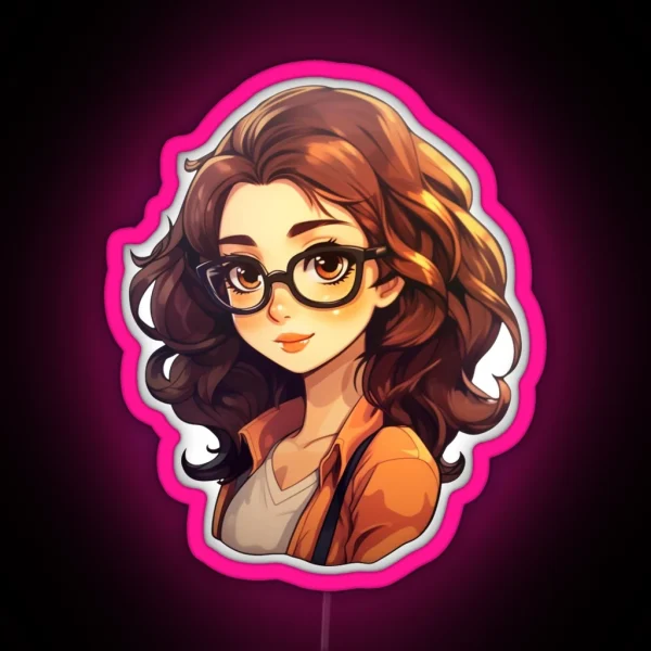 Geeky Girl RGB Neon Sign