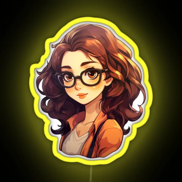 Geeky Girl RGB Neon Sign