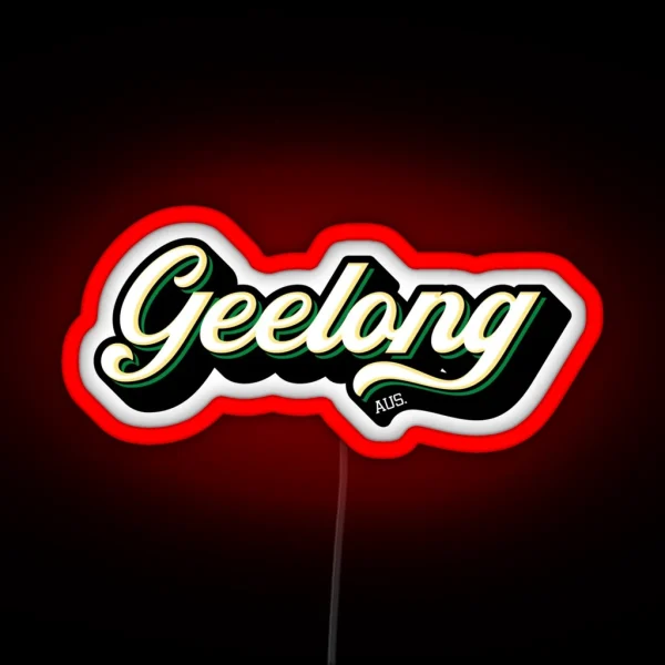 Geelong Australia RGB Neon Sign