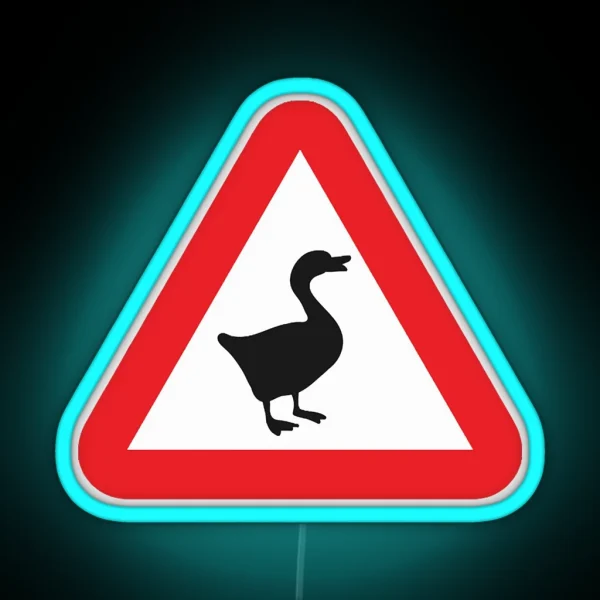 Geese Ahead RGB Neon Sign