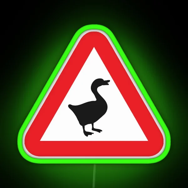 Geese Ahead RGB Neon Sign
