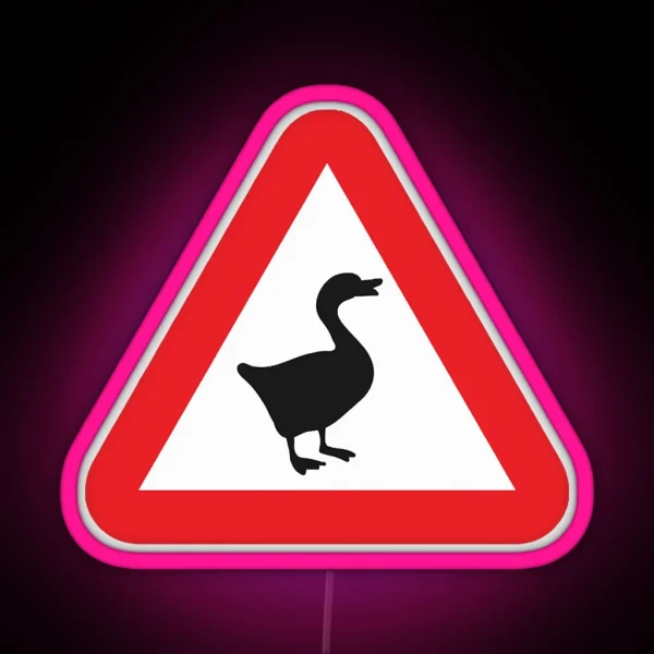 Geese Ahead RGB Neon Sign