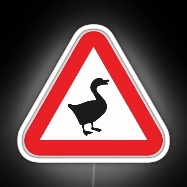 Geese Ahead RGB Neon Sign