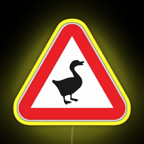Geese Ahead RGB Neon Sign