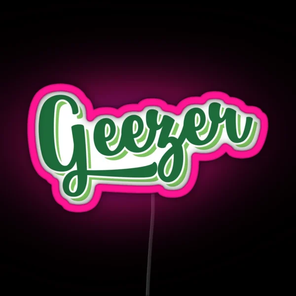 Geezer London Slang Dialect RGB Neon Sign