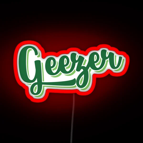 Geezer London Slang Dialect RGB Neon Sign