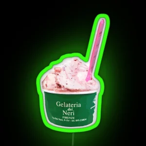 Gelateria Dei Neri Florence Italy Gelato RGB Neon Sign