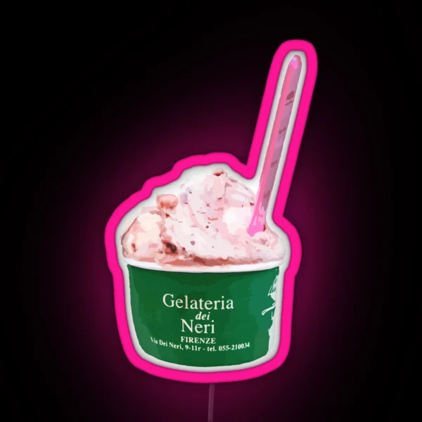 Gelateria Dei Neri Florence Italy Gelato RGB Neon Sign
