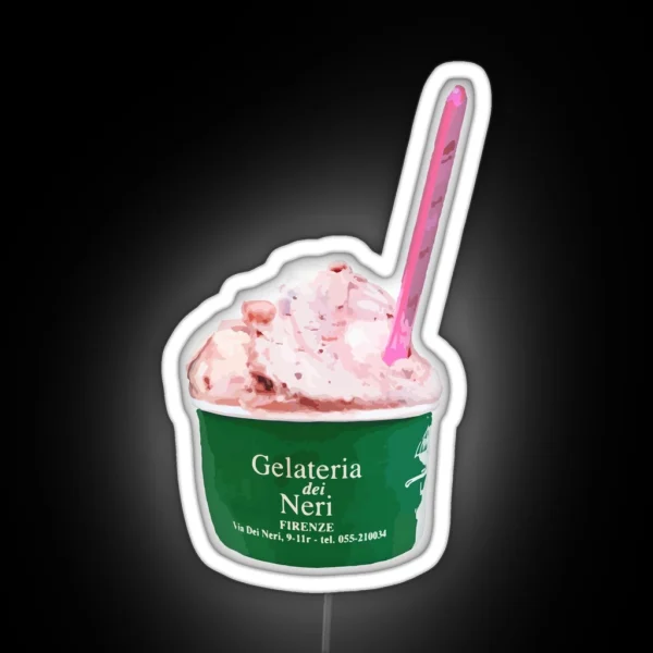 Gelateria Dei Neri Florence Italy Gelato RGB Neon Sign