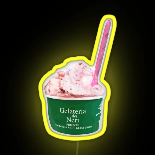 Gelateria Dei Neri Florence Italy Gelato RGB Neon Sign