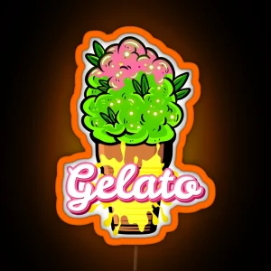 Gelato Weed Strain Art RGB Neon Sign