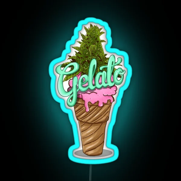 Gelato Weed Strain RGB Neon Sign