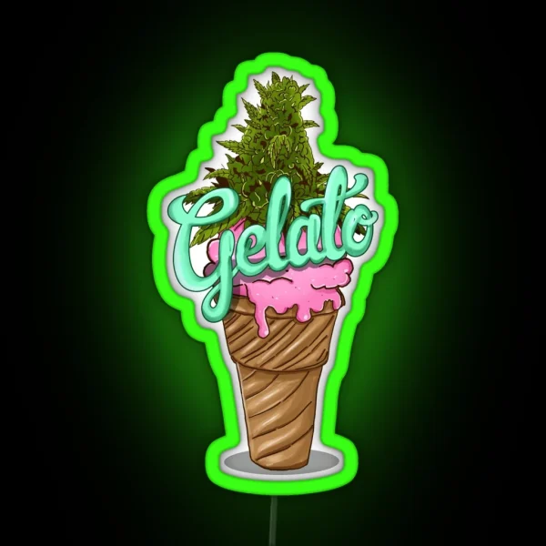 Gelato Weed Strain RGB Neon Sign