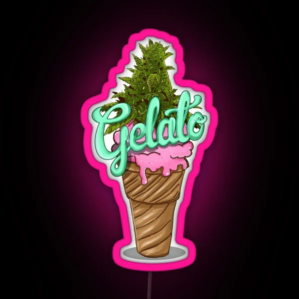 Gelato Weed Strain RGB Neon Sign