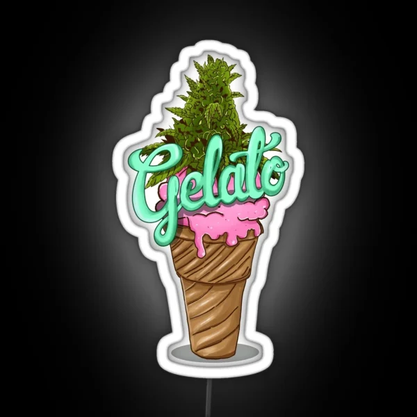 Gelato Weed Strain RGB Neon Sign