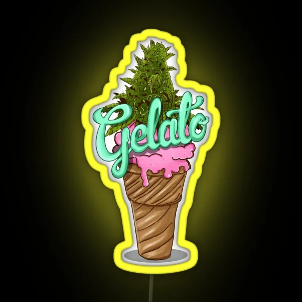 Gelato Weed Strain RGB Neon Sign