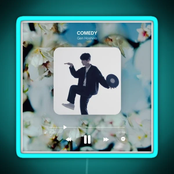 GEN HOSHINO Comedy Is Playing Now RGB Neon Sign