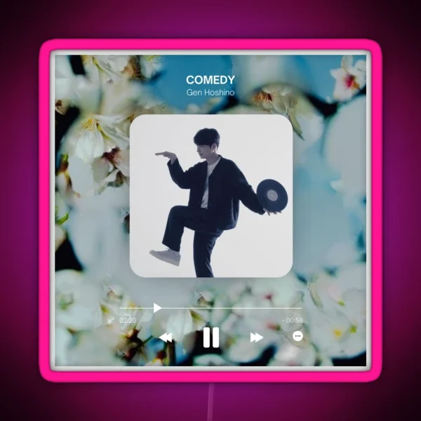 GEN HOSHINO Comedy Is Playing Now RGB Neon Sign