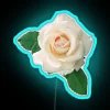 Gentle White Rose RGB Neon Sign - Image 3