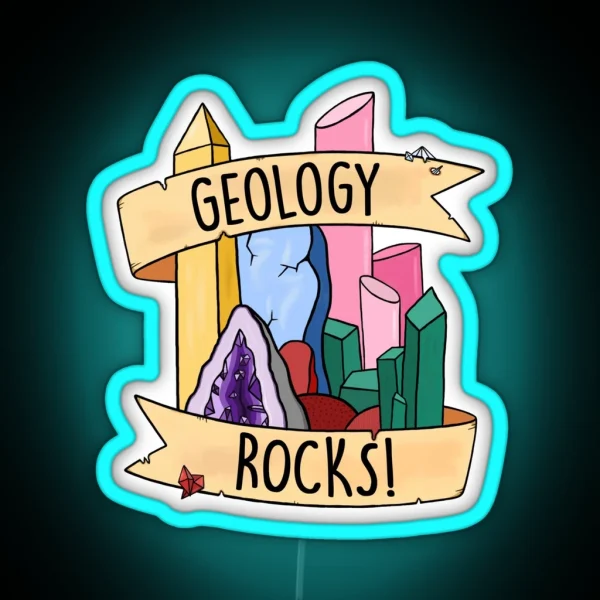 Geology Rocks RGB Neon Sign