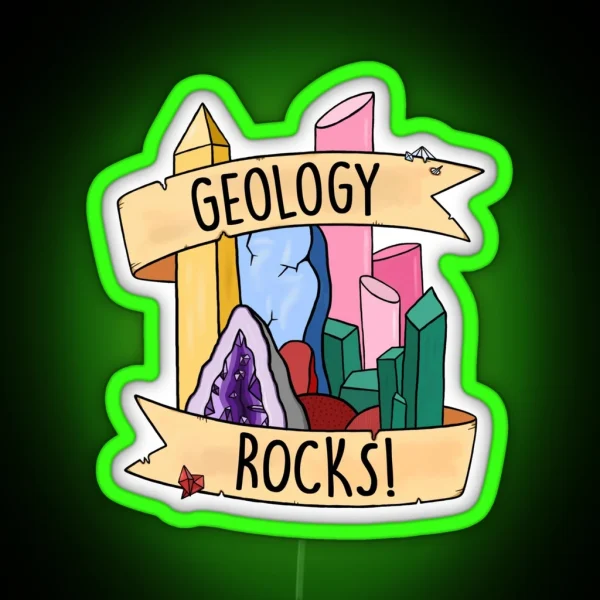 Geology Rocks RGB Neon Sign