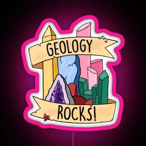 Geology Rocks RGB Neon Sign