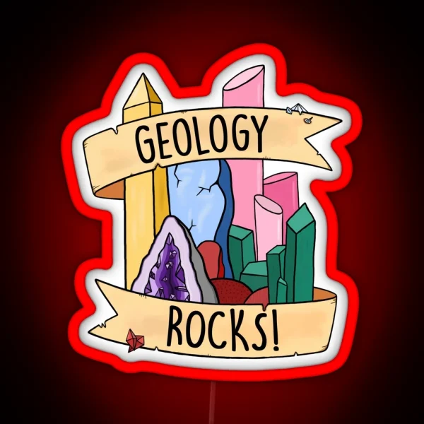 Geology Rocks RGB Neon Sign