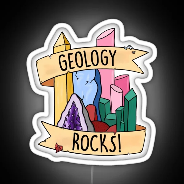 Geology Rocks RGB Neon Sign