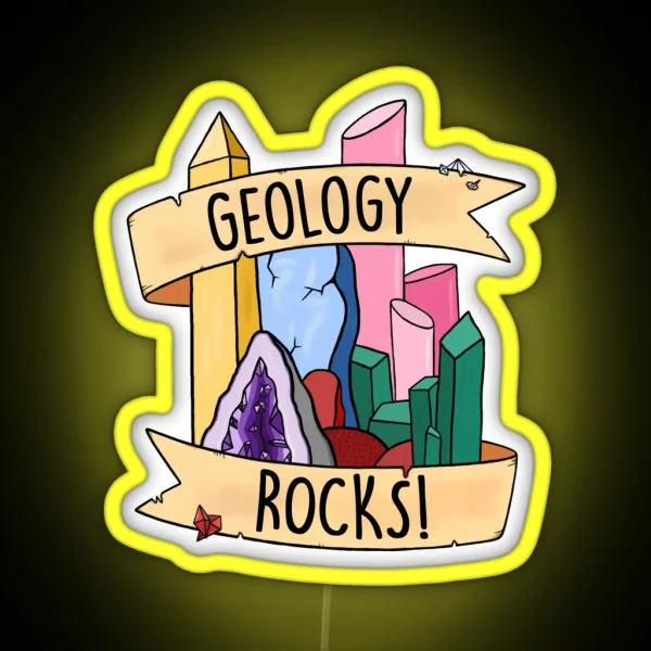 Geology Rocks RGB Neon Sign