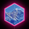 Geometric Snowy Mountains RGB Neon Sign - Image 6