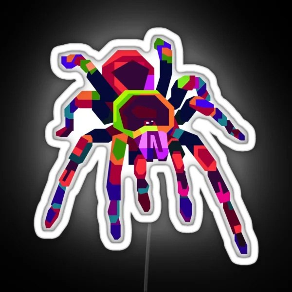 Geometric Tarantula Spider Led RGB Neon Sign