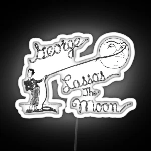 George Lassos The Moon RGB Neon Sign