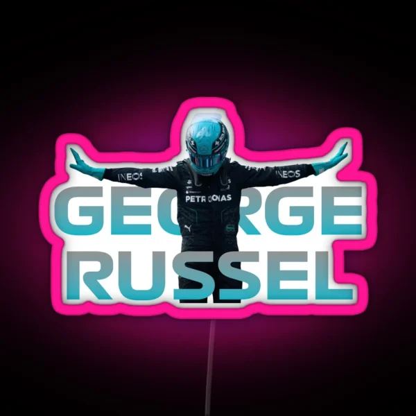 George Russel Celebration Canadian GP RGB Neon Sign