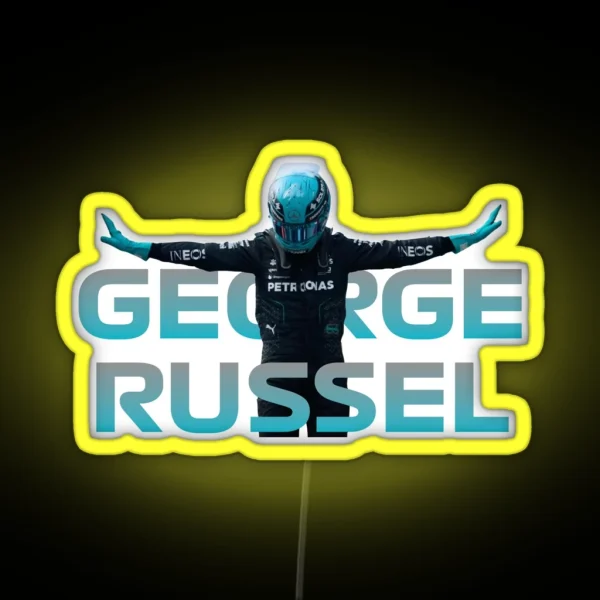 George Russel Celebration Canadian GP RGB Neon Sign