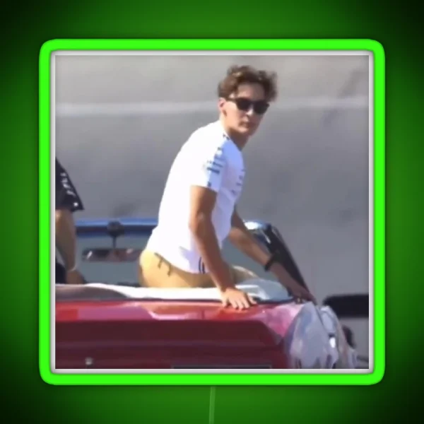 George Russell F1 Meme RGB Neon Sign