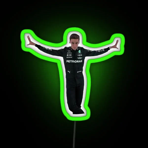 George Russell Pose RGB Neon Sign