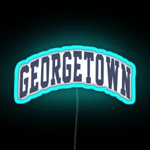 Georgetown Varsity Lettering RGB Neon Sign