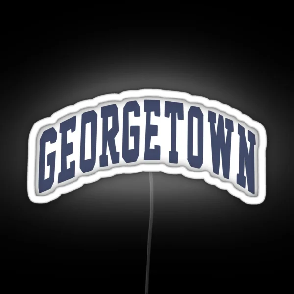 Georgetown Varsity Lettering RGB Neon Sign