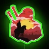Gerald The Witcher Silhouette Art RGB Neon Sign - Image 3