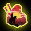 Gerald The Witcher Silhouette Art RGB Neon Sign - Image 5