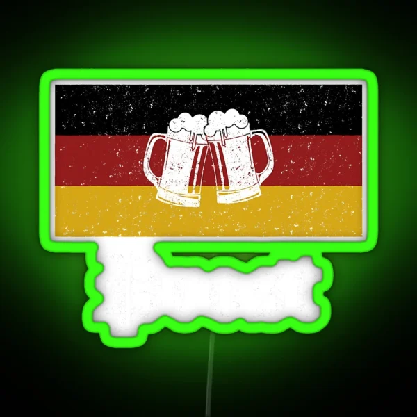 German Beer Lover Oktoberfest Prost RGB Neon Sign